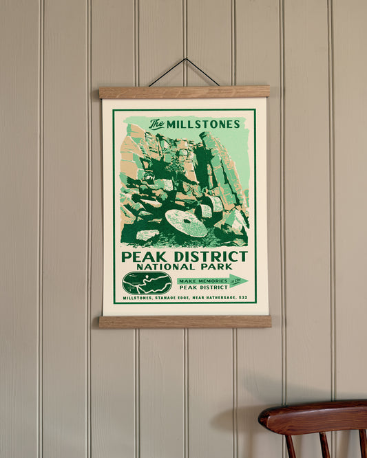 Vintage Peak District Advert Print