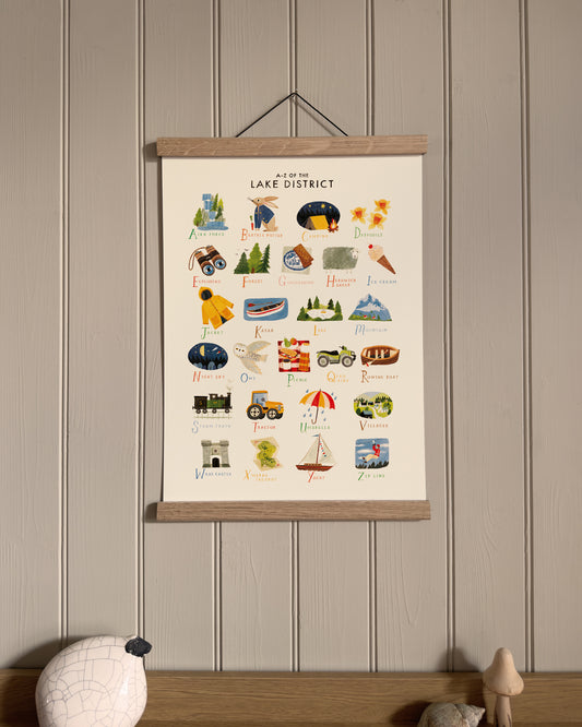 A-Z Lake District A3 Print