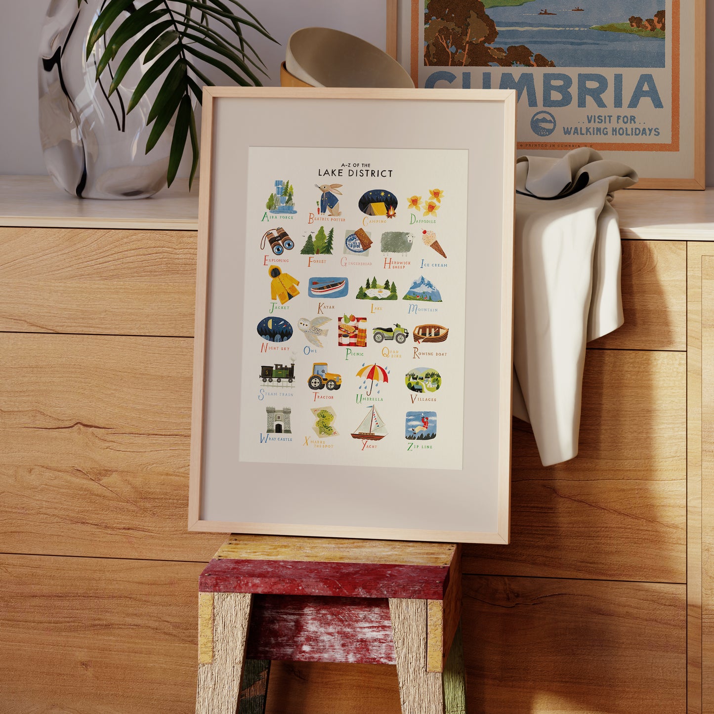 A-Z Lake District A3 Print