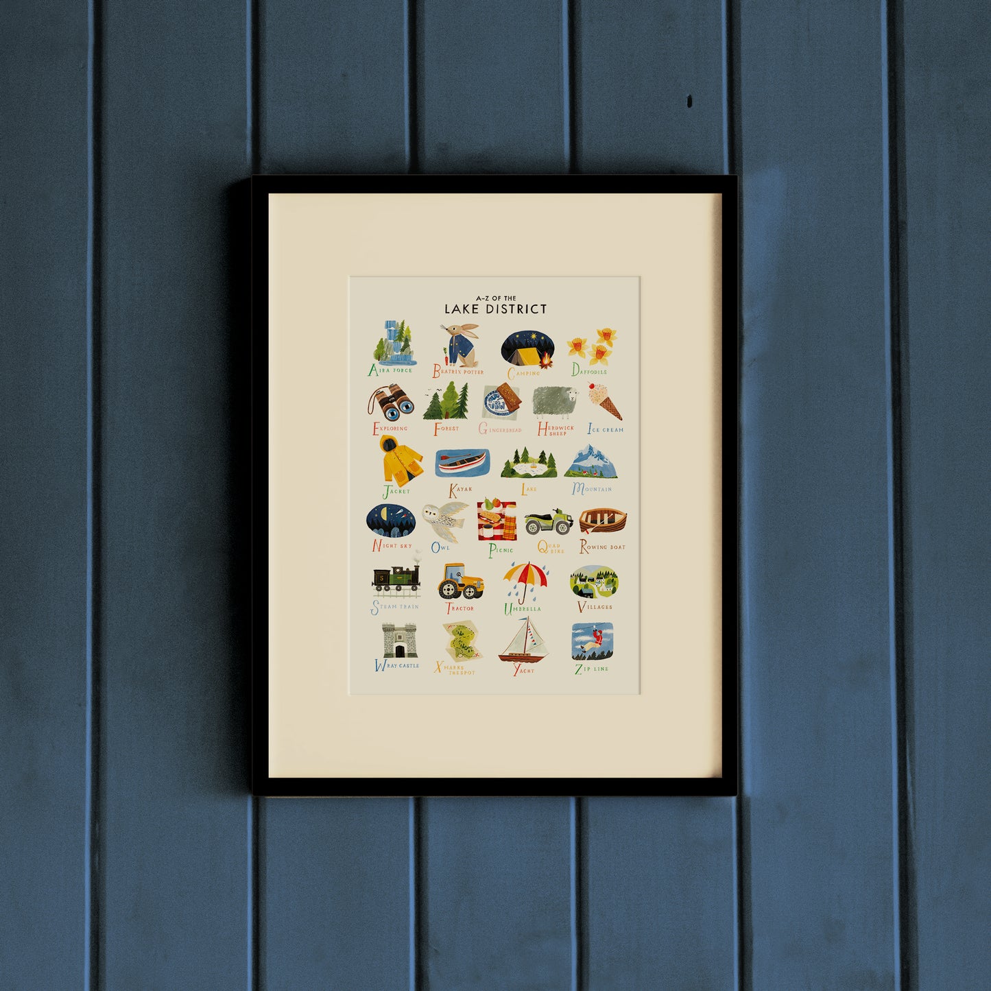 A-Z Lake District A3 Print
