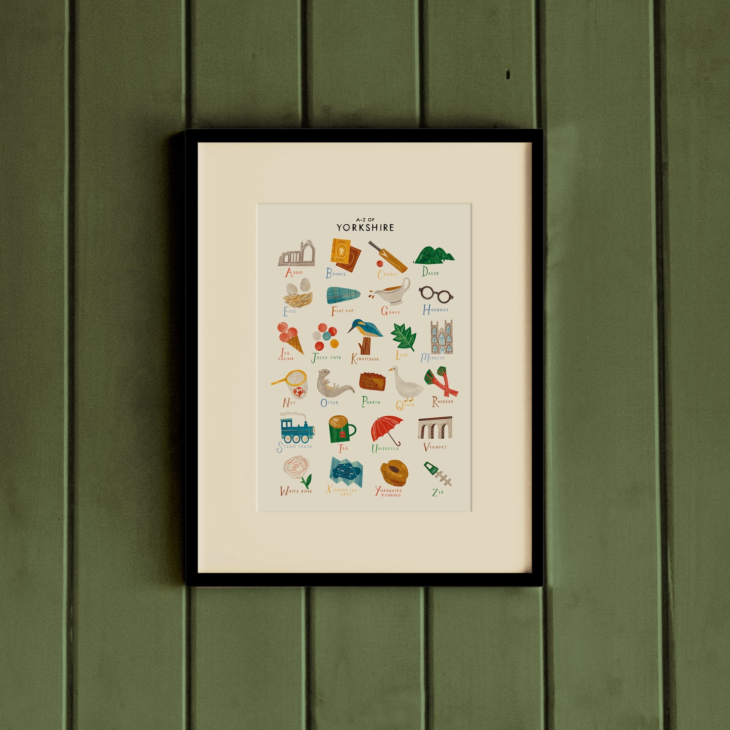 A-Z Yorkshire A3 Print