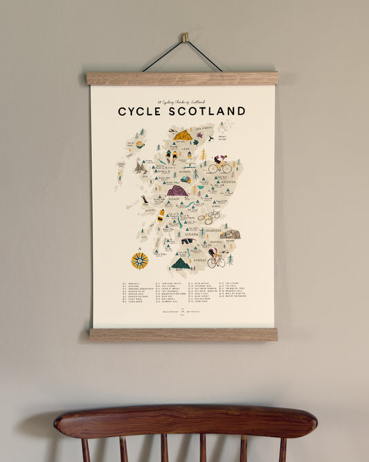Cycle Scotland A3 Map Checklist