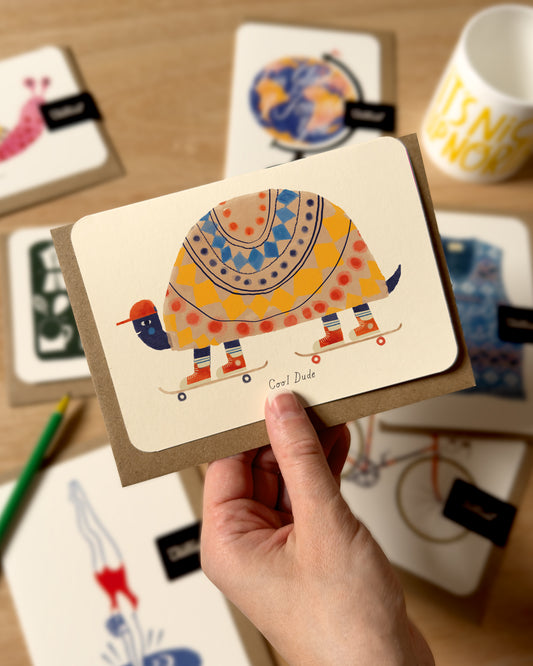 Cool Dude Skater Greetings Card