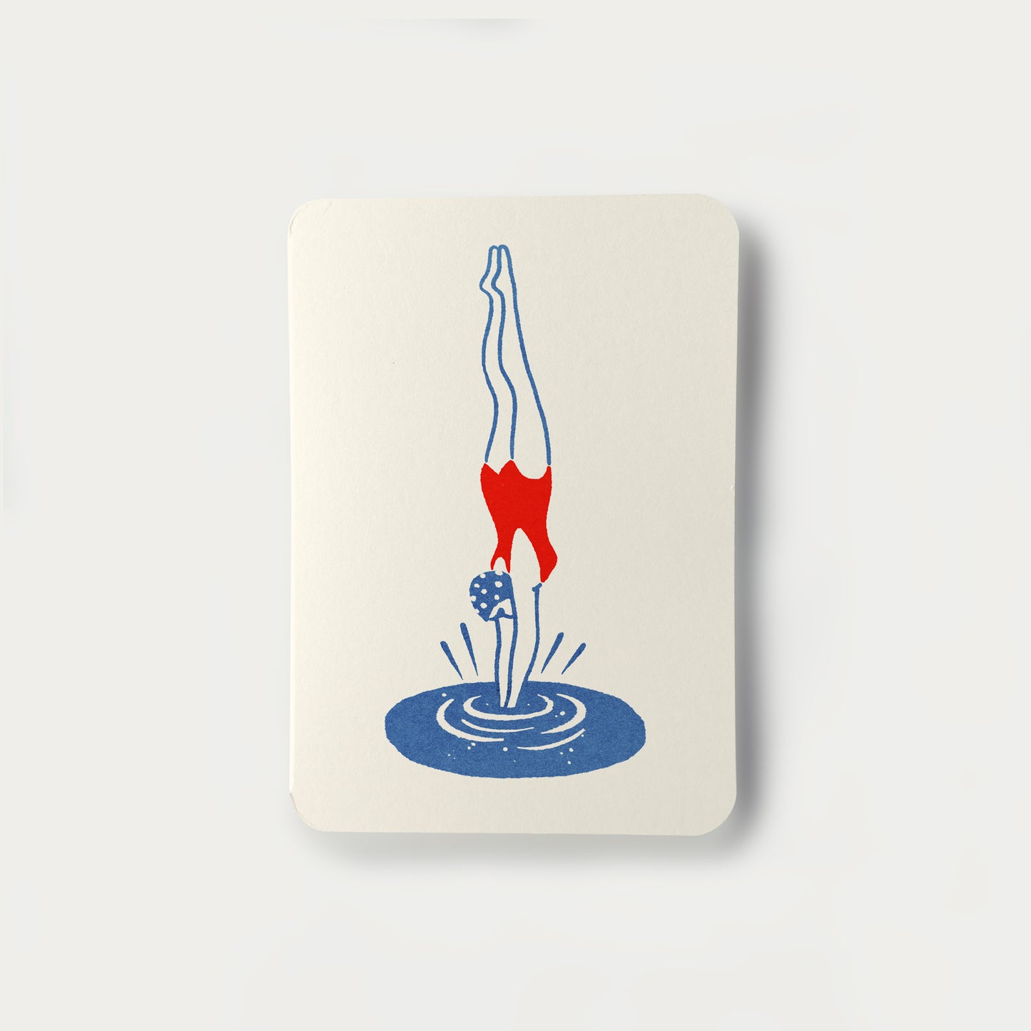 Diver Greetings Card