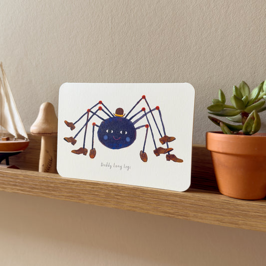 Daddy Long Legs Greetings Card