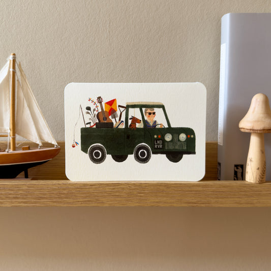 Dad's Land Rover Greetings Card