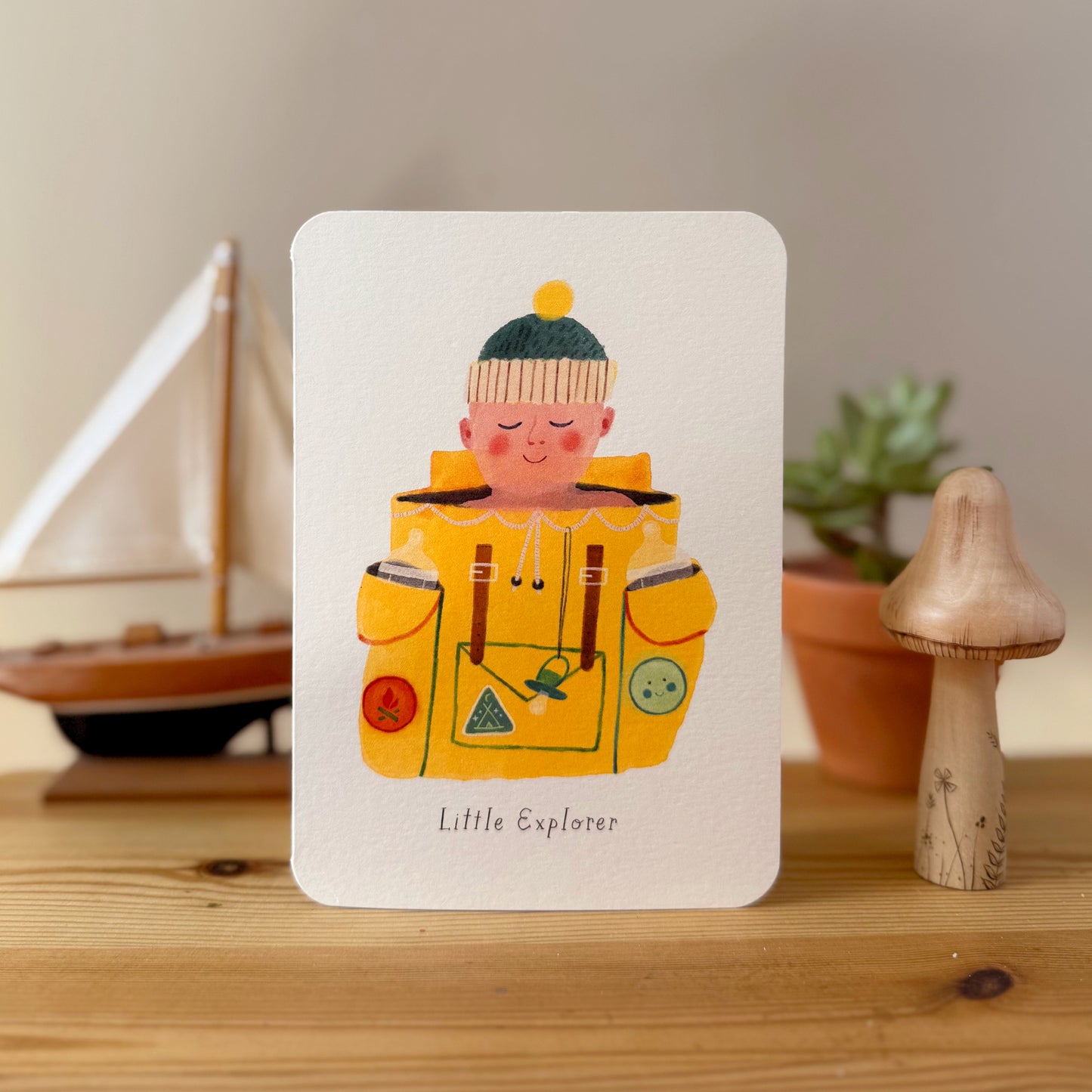 Little Explorer Greetings Card