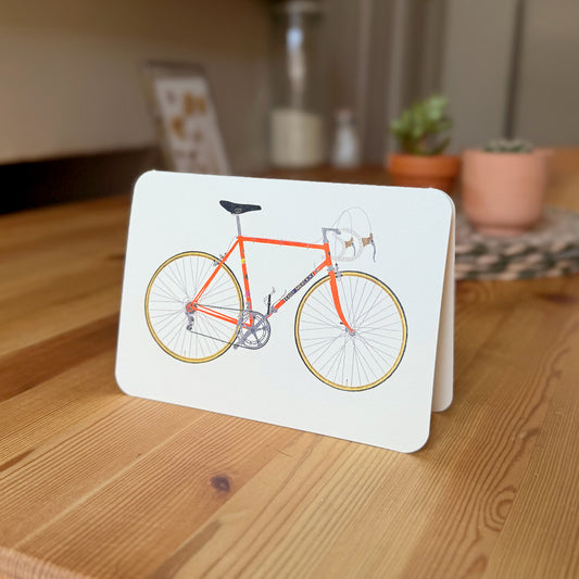 Retro Bicycle Greetings Card