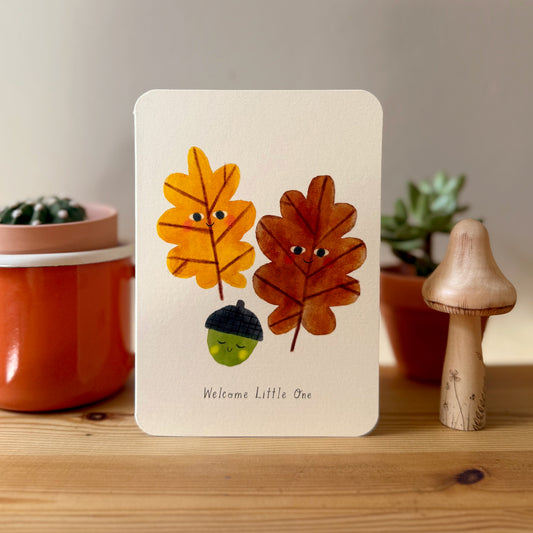 Welcome Little One Greetings Card