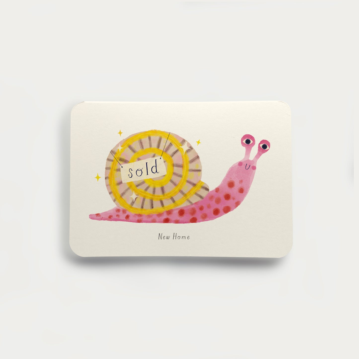 New Home Snail Greetings Card