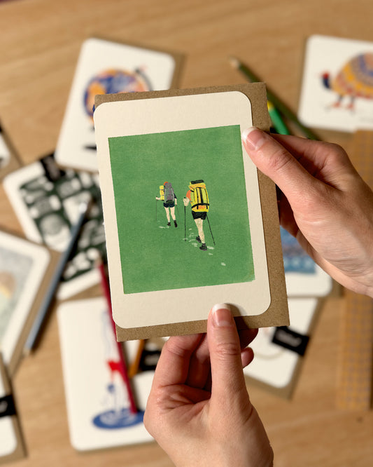 Swatch Hikers Greetings Card