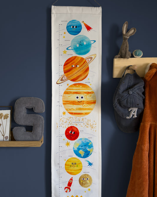 Solar System Children's Fabric Height Chart