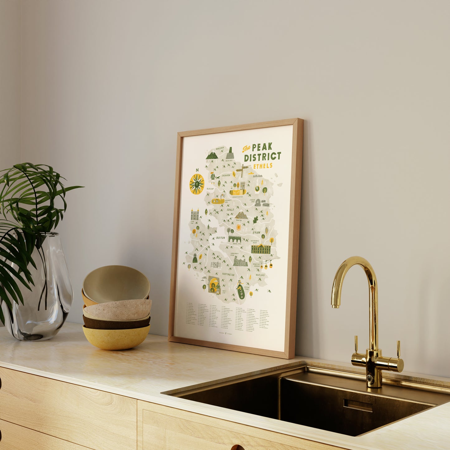 The Peak District Ethels A2 Map Checklist