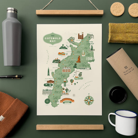 Cotswold Way A3 Route Map