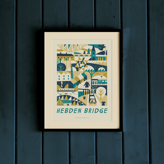 Hebden Bridge A3 Art Print