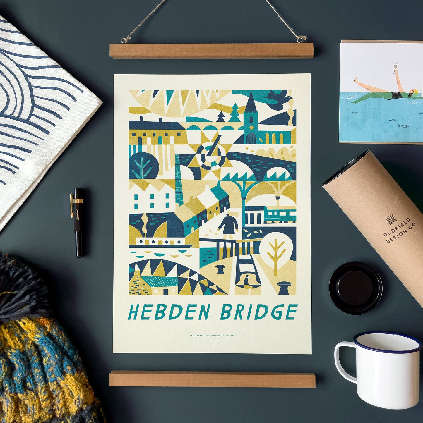 Hebden Bridge A3 Art Print