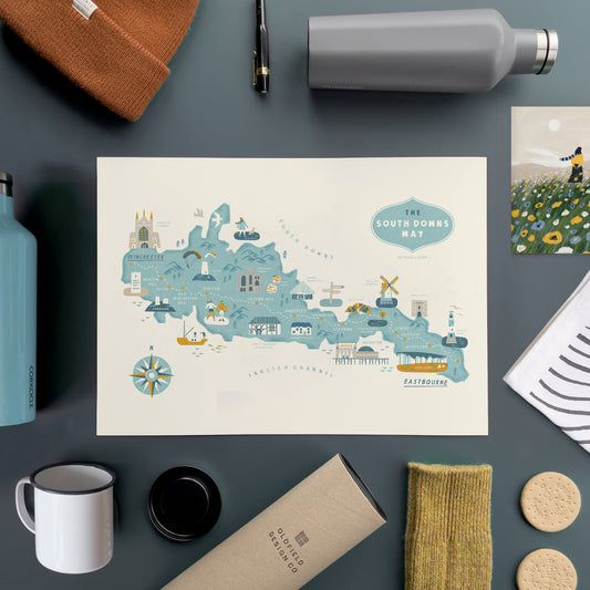 South Downs Way A3 Route Map