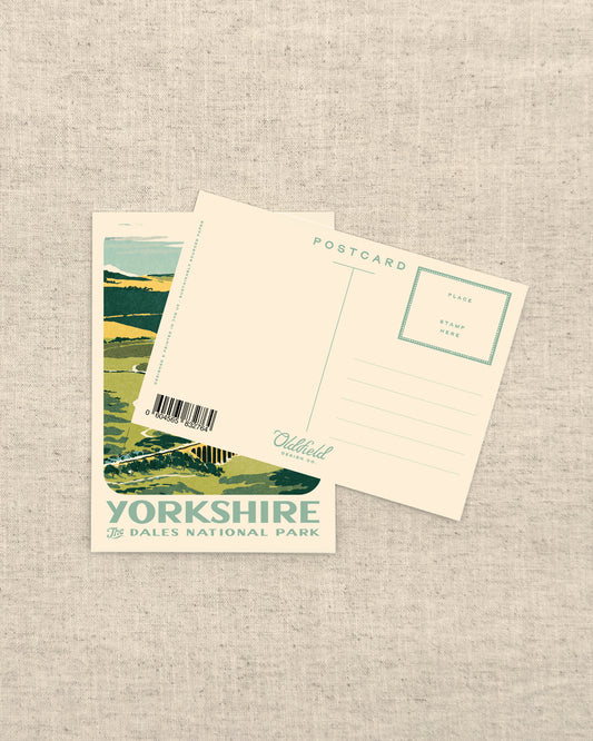Vintage Visit The Yorkshire Dales Postcard