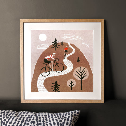 Hill Climb Art Print