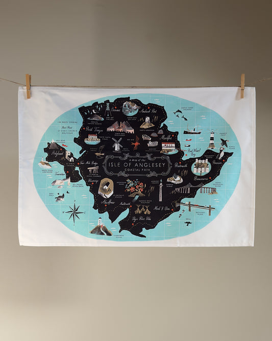 Anglesey Coastal Path Tea Towel