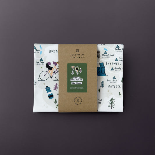 Cycle the Peak District Tea Towel