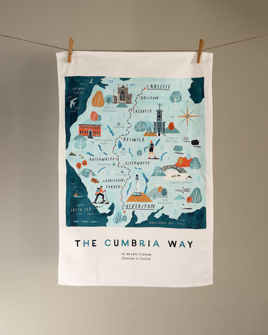 The Cumbria Way Tea Towel