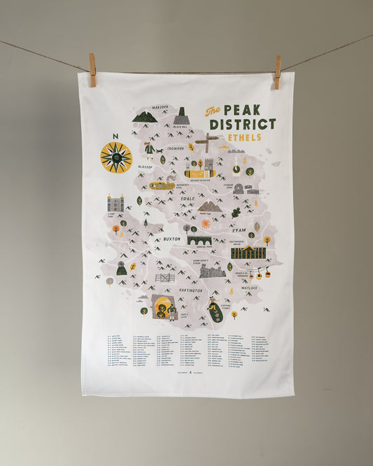 The Peak District Ethels Tea Towel