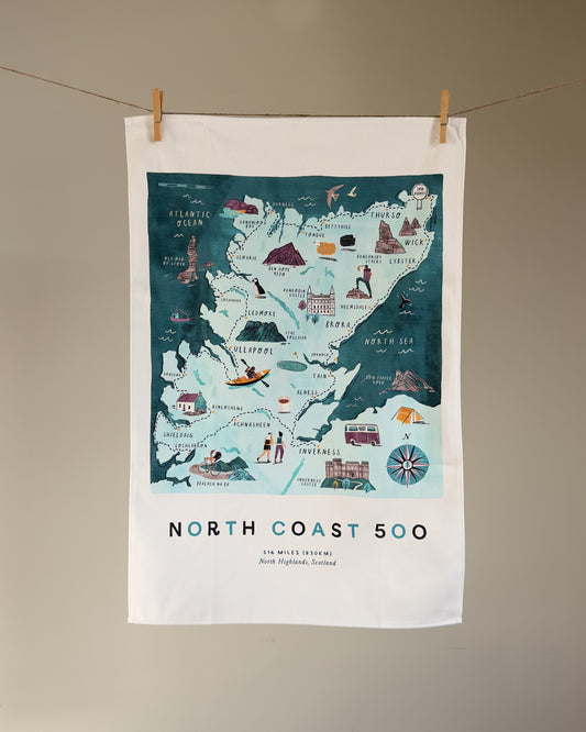 North Coast 500 Tea Towel