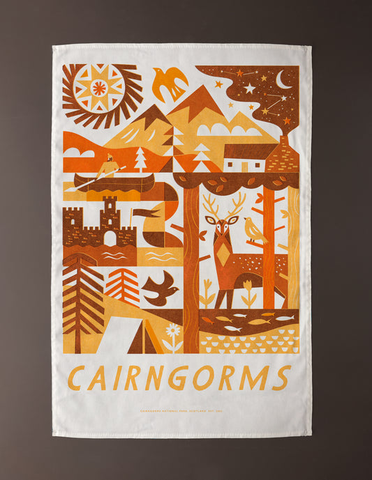 Cairngorms National Park Tea Towel