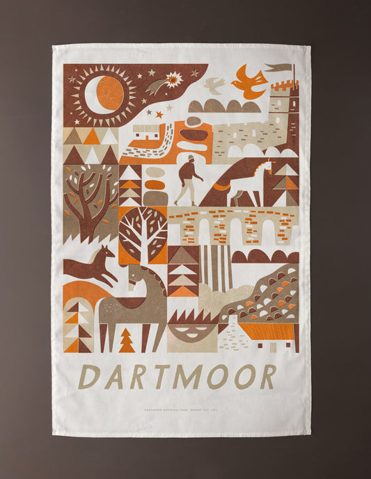 Dartmoor National Park Tea Towel