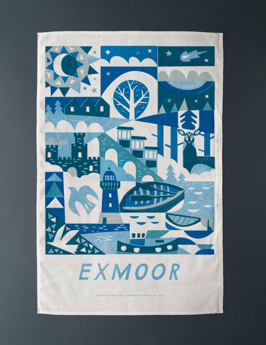 Exmoor National Park Tea Towel