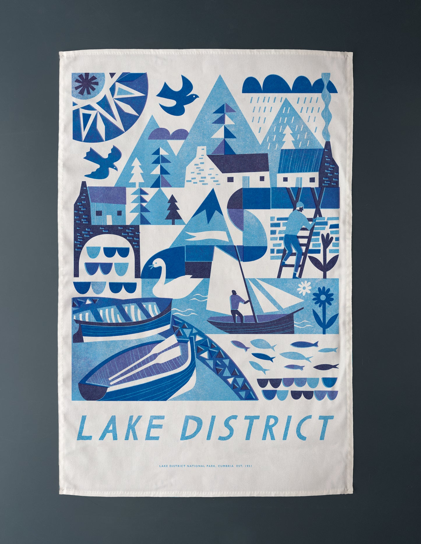 Lake District National Park Tea Towel