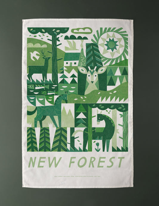 New Forest National Park Tea Towel