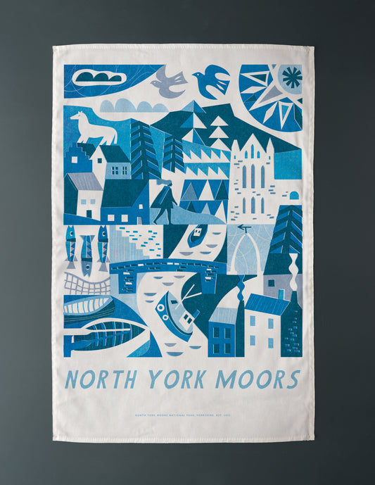 North York Moors National Park Tea Towel