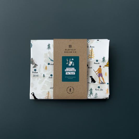 Paddle Scotland Tea Towel