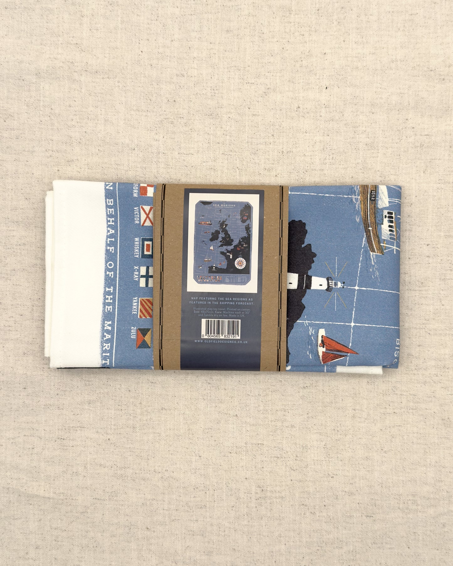 The Sea Regions of the United Kingdom Tea Towel