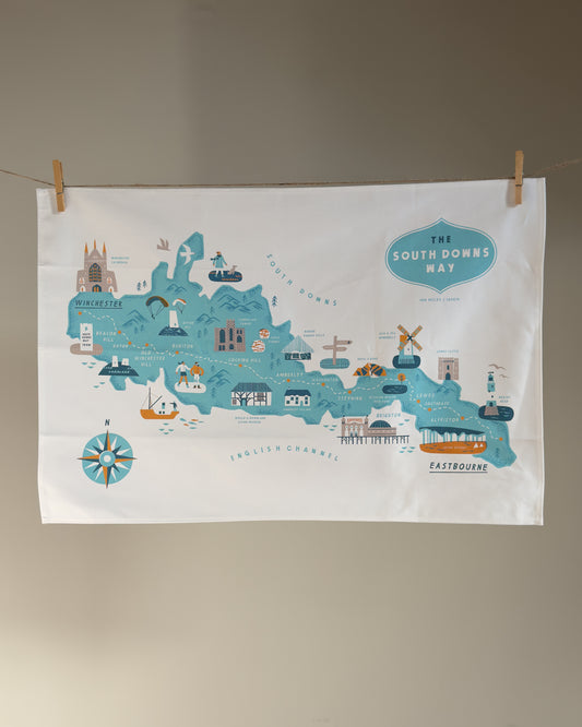South Downs Way Tea Towel
