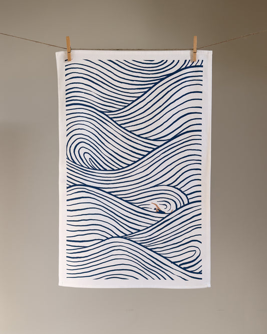 Swimming Pattern Tea Towel