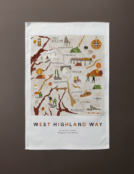 West Highland Way Tea Towel