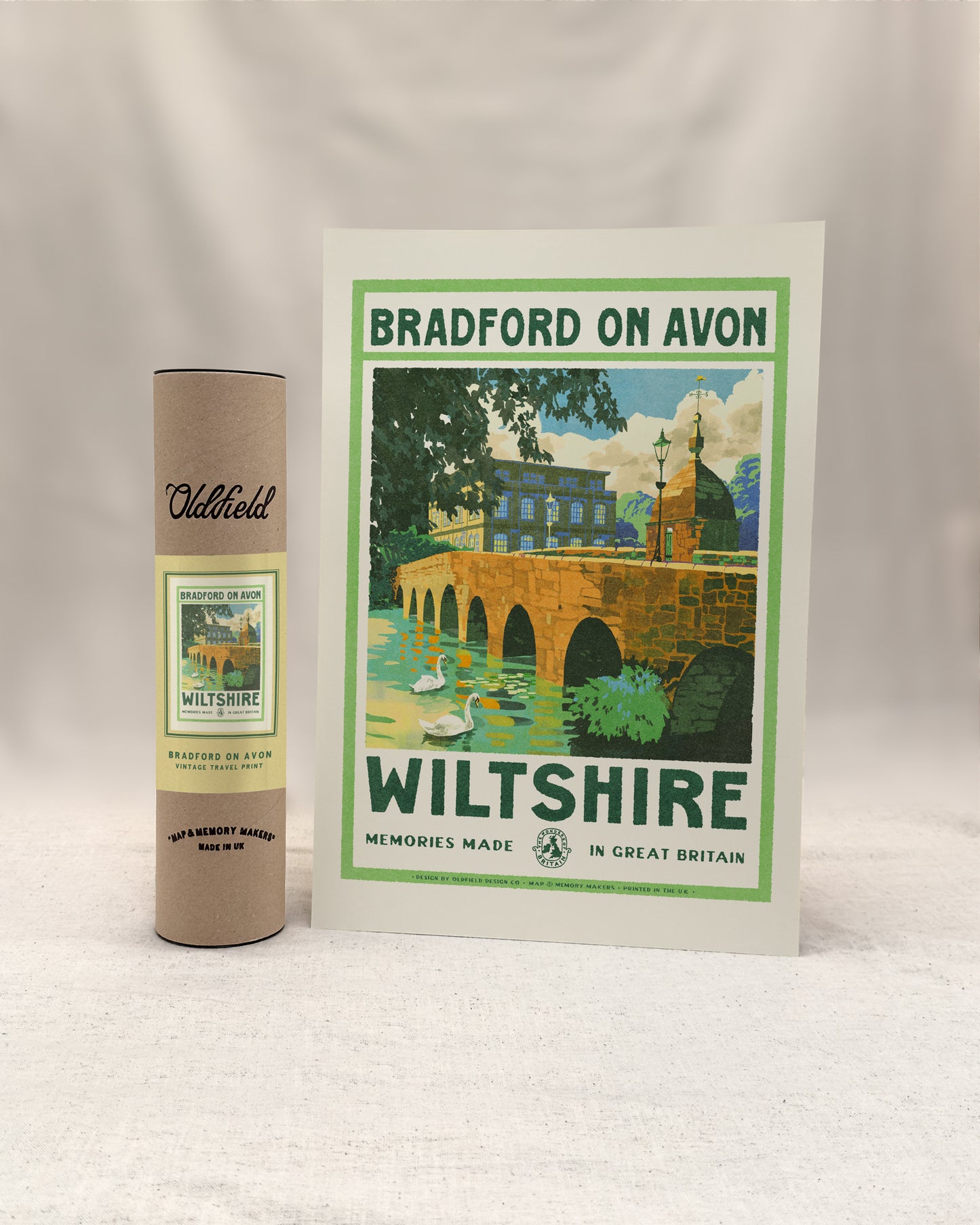 Vintage Visit Bradford on Avon Print