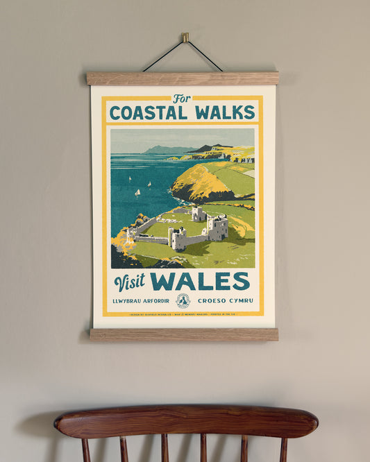 Vintage Visit The Welsh Coast Print