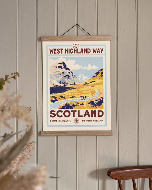 Vintage Visit The West Highland Way Print