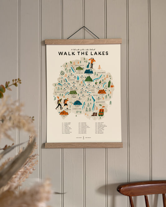 Walk the Lakes A3 Map Checklist