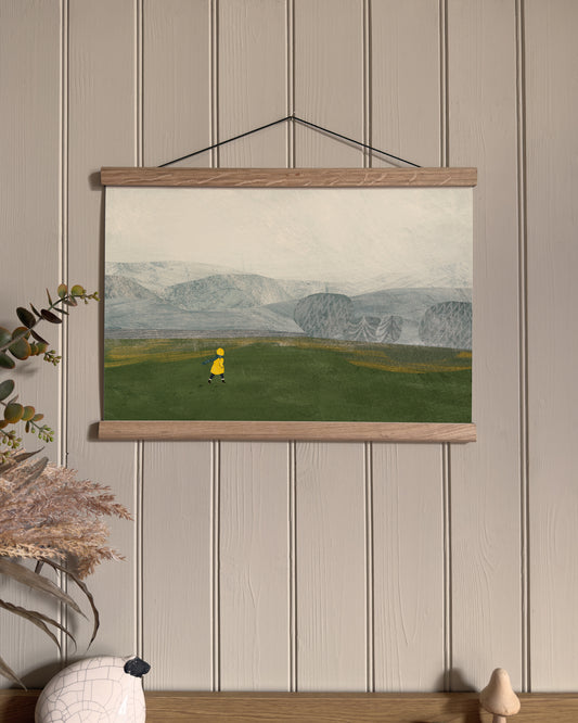 Winter Walk A3 Art Print