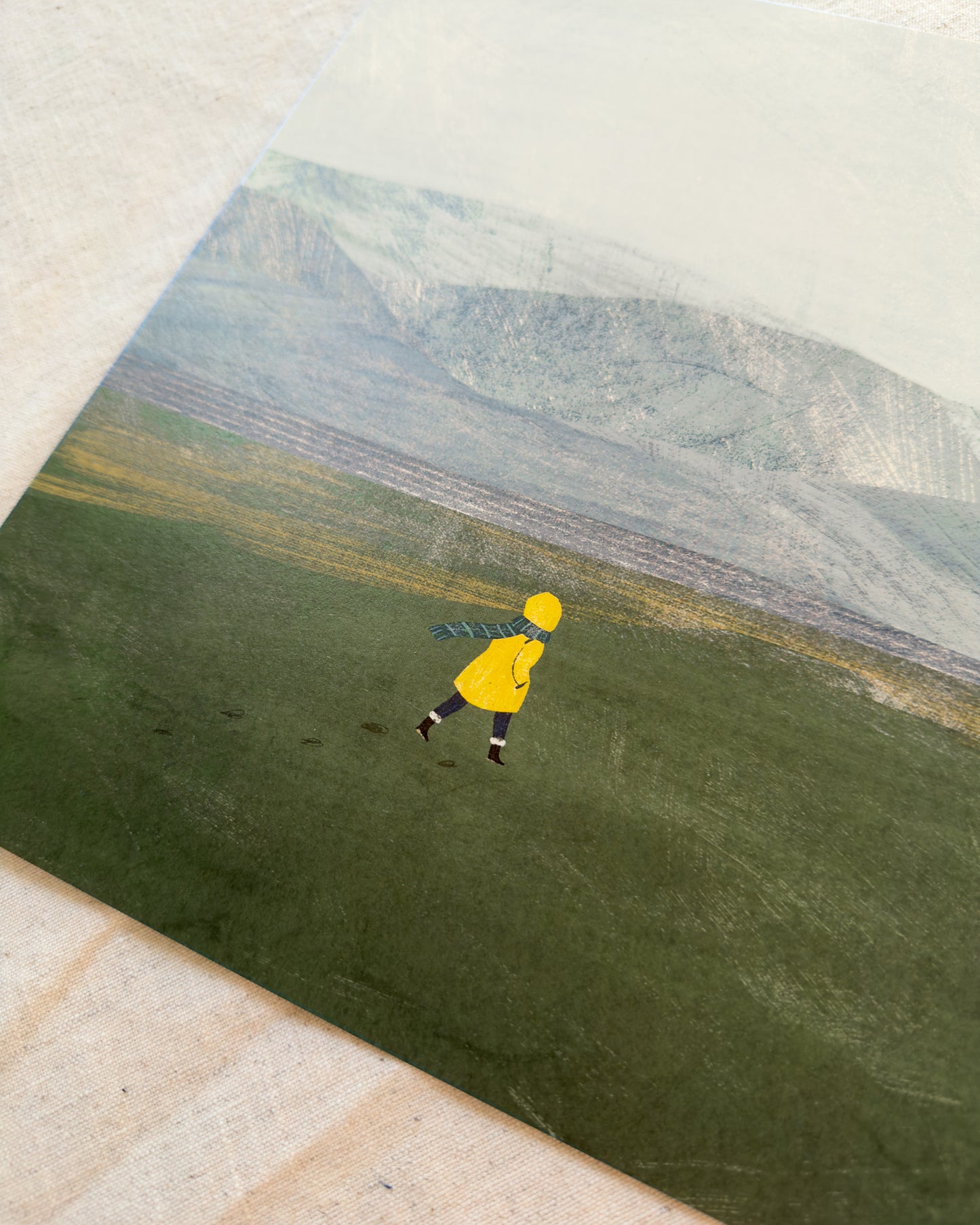 Winter Walk A3 Art Print