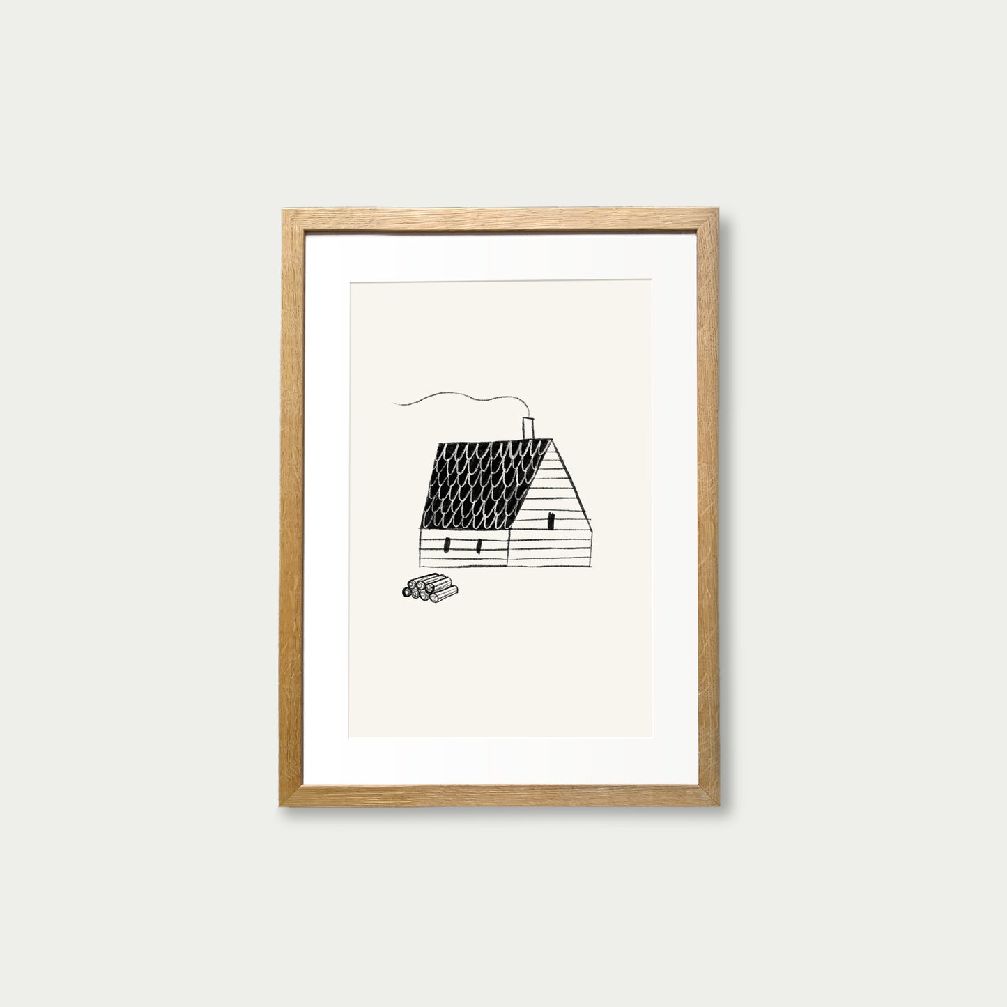 Log Cabin Art Print