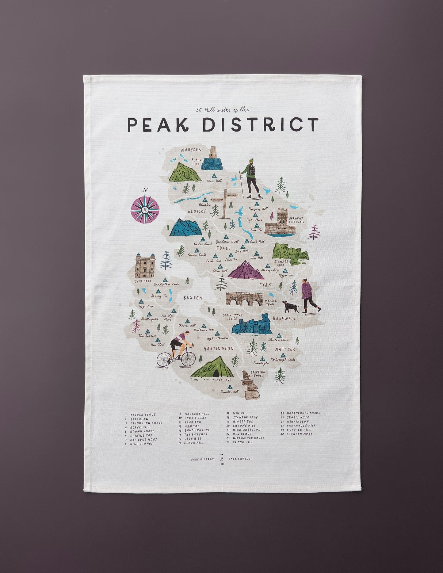 Peak District Tea Towel