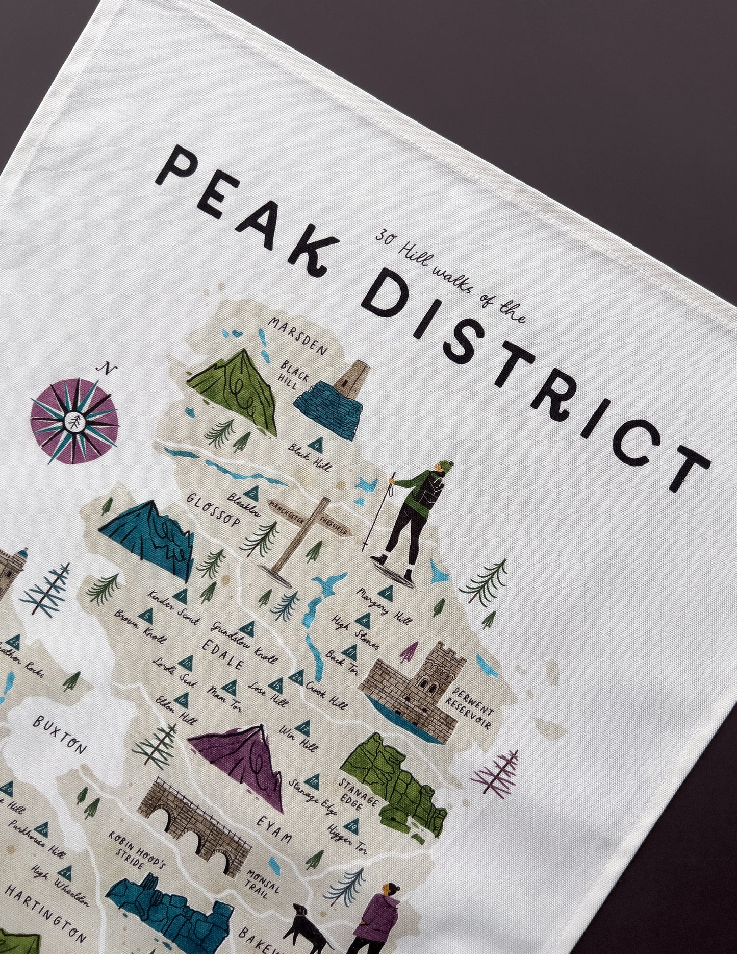 Peak District Tea Towel