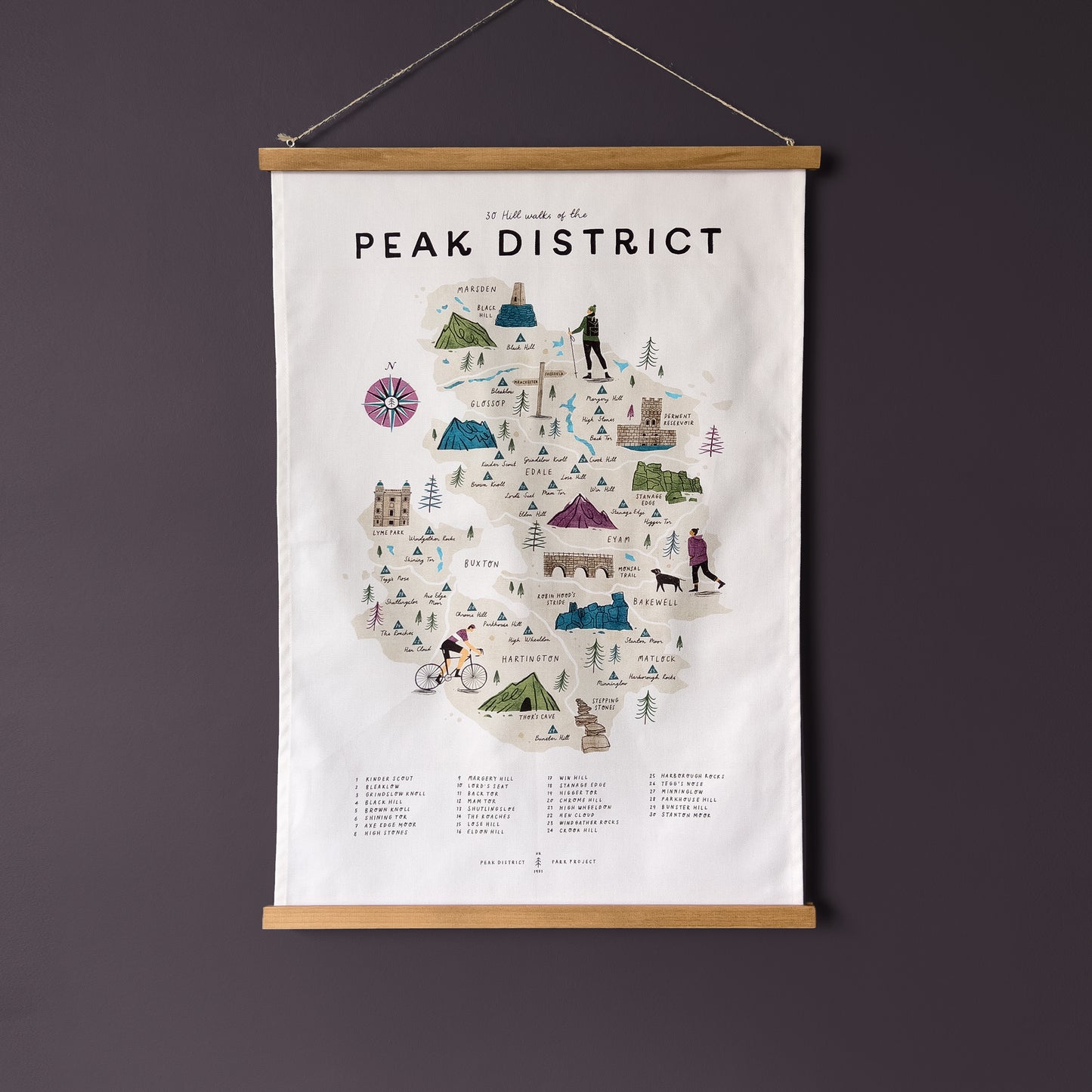 Peak District Tea Towel
