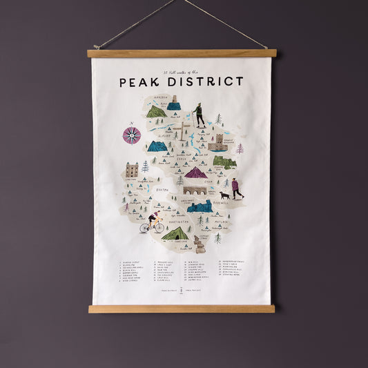Walk the Peak District Tea Towel